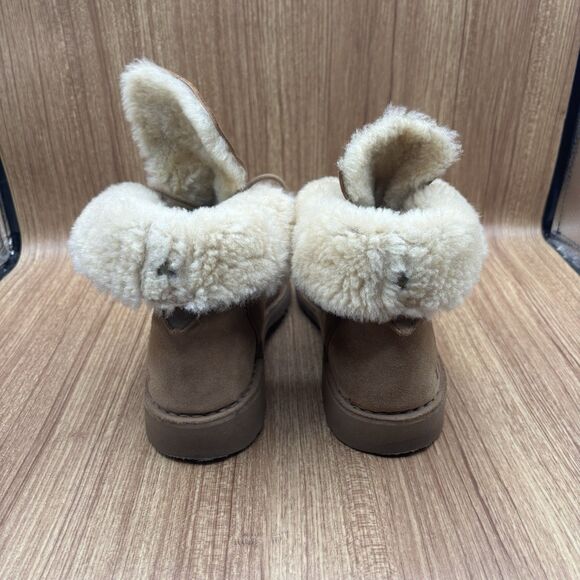 UGG QUINCY WOMEN ANKEL BOOTS SUEDE CHESTNUT US 9.5/ UK 7.5 /EU 40.5 - Picture 6 of 11